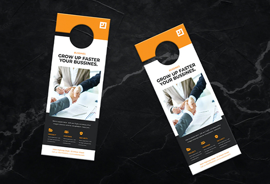 Door hanger printing for hotels - Denote Print