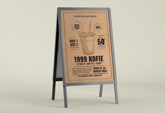 Retail printing - display boards - Denote Print