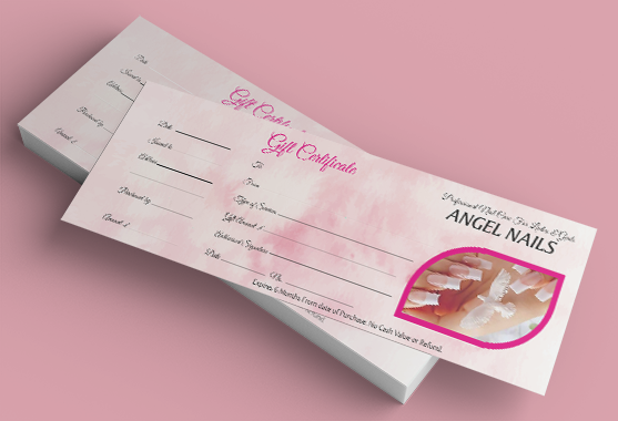Printing for retail - gift vouchers - Denote Print