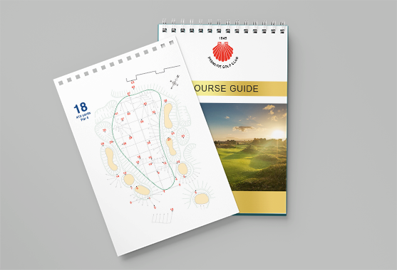 Golf course guide printing - Denote Print